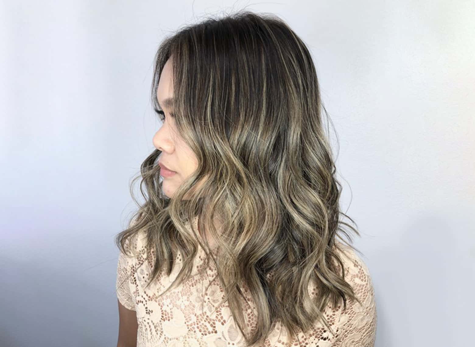 woman with balayage