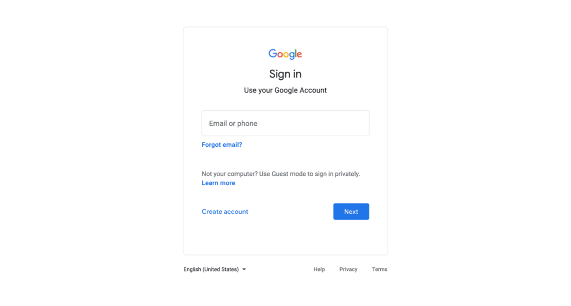 Google My Business Sign in